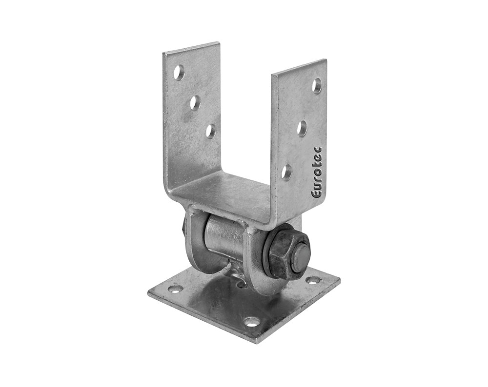 U-Pfostenträger beweglich für Vierkantpfosten