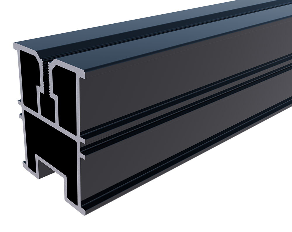 TERRA Alu-Systemprofil H50 schwarz