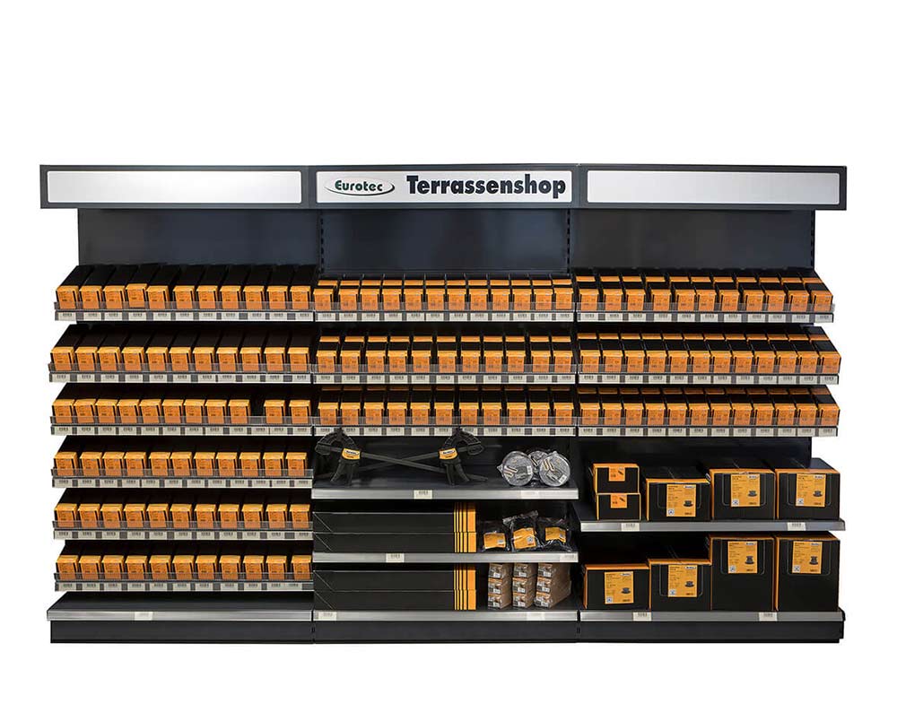 Eurotec-Verkaufsregal