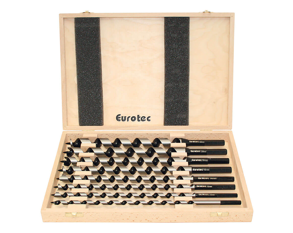 Schlangenbohrer Set für 320 mm Länge; 8 Bohrer