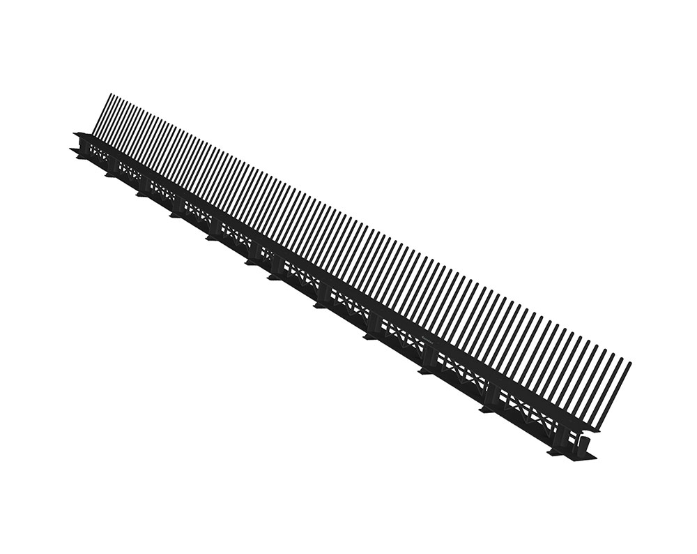 Traufenlüftungselement schwarz