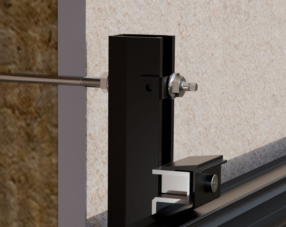 Fassadenbefestigung LayTec