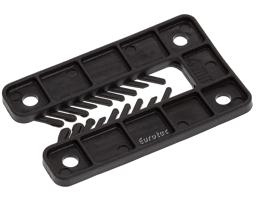 Justierklotz mit Kerbe gelb